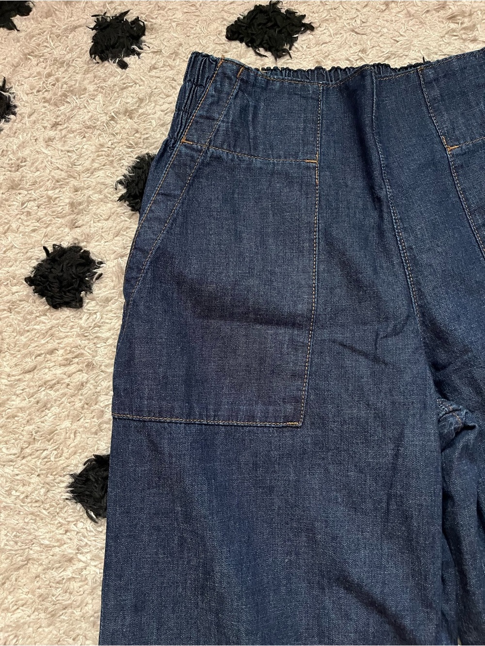 We the free size small Wide Leg Dark Denim Pants - Picture 8 of 13